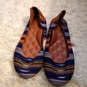 Reef bella costas slip on flats moccasins multicolor size 8 women